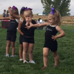 Working it at your cheer performance. 